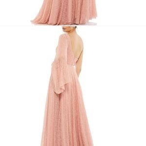Mac Duggal Blush Pink One-Shoulder Wedding Dress